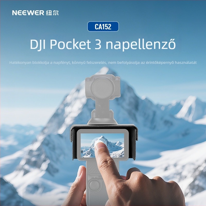 Neewer PU bőr kijelzővédő DJI Pocket 3-hoz, anti-glare képernyővédő