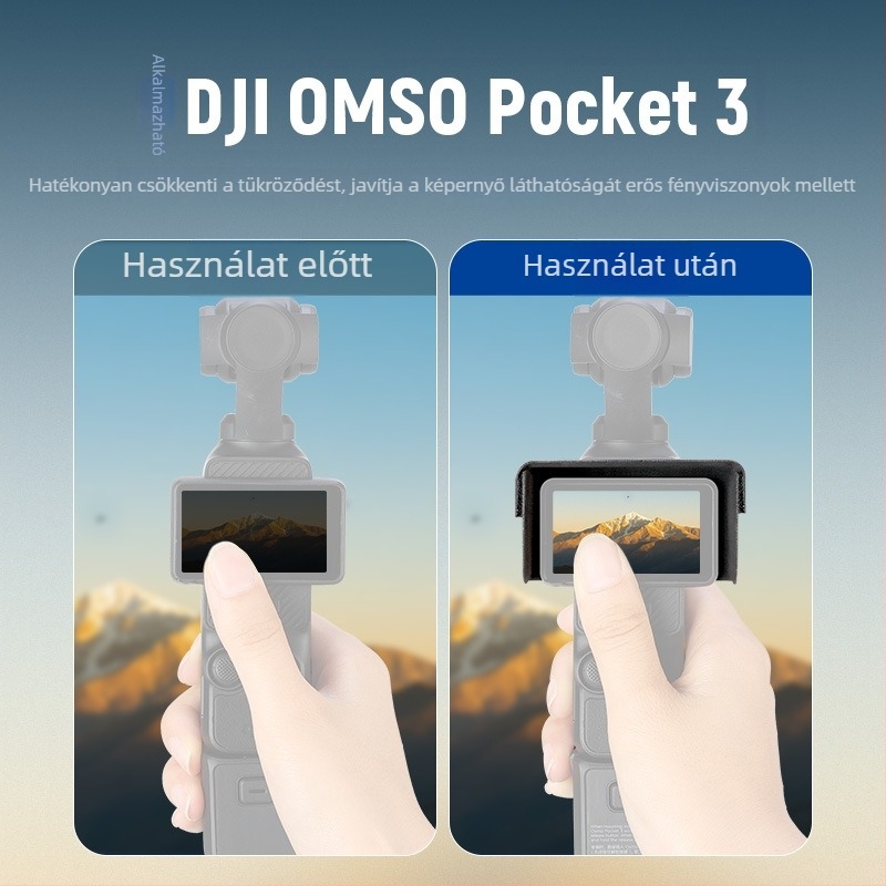 Neewer PU bőr kijelzővédő DJI Pocket 3-hoz, anti-glare képernyővédő