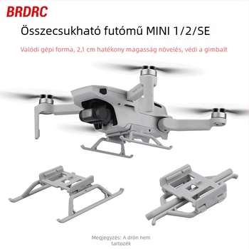 BRDRC DJI Mini 2-hez készült magassabb leszálló lábak, összecsukható kialakítással és gimbal tartóval