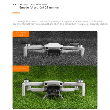 BRDRC DJI Mini 2-hez készült magassabb leszálló lábak, összecsukható kialakítással és gimbal tartóval