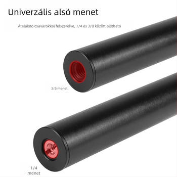 Középső tengelyes meghosszabbító rúd állványhoz és monopodhoz, telefontartó és gimbal stabilizátorral