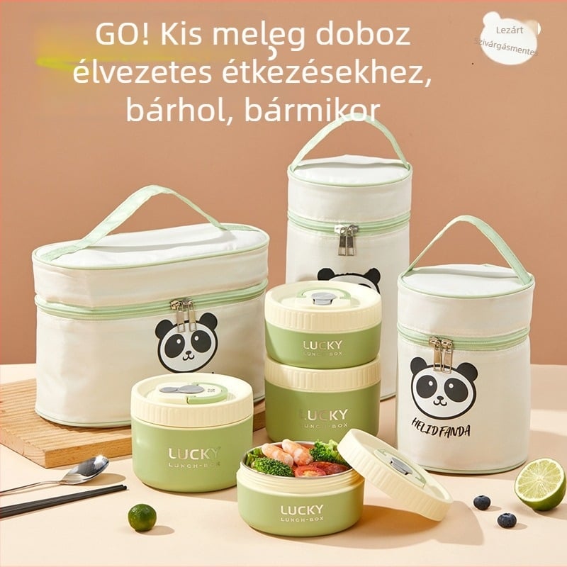 316 rozsdamentes acélból készült, szigetelt ebédes doboz, élelmiszer-minőség, diákok számára, japán stílus