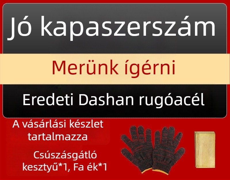 Klasszikus rugóacél kertészeti kapa otthonra, mangánacélból készült integrált eszköz ásáshoz és talajmunkához, nagy kapa bambuszhajtások ásására