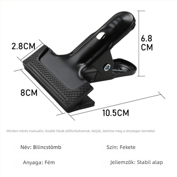 Universális fém gimball fogó asztali mikrofonhoz és telefonhoz, PVC lemezhez és fotózás sátoranyagához való klipsz