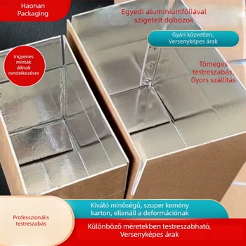Elektronikus kereskedelemhez készült tartós költöztető dobozok, csomagoló dobozok, nagykereskedelmi futár dobozok, szigetelt dobozok