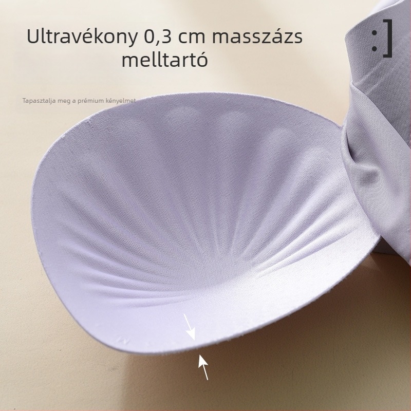 Pluszméretű, varrás nélküli, vezeték nélküli emelőhatású melltartó, teljes fedéssel, nude színben, oldalsó támogatással