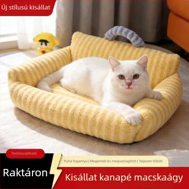 Macska- és kutyaágy kis- és közepes méretű háziállatok számára, Teddy Bichon matrac