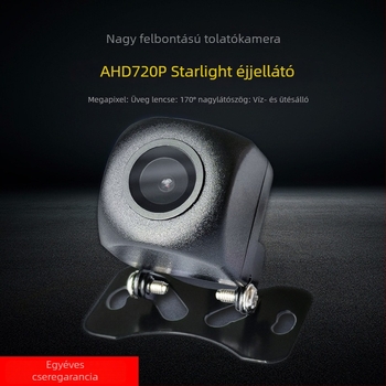 Androidos autóhátsó kamera nagy kijelzővel, AHD 720p, vízálló, éjjellátó funkcióval, 170° látószög