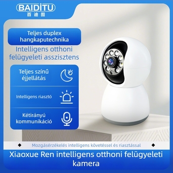 Baiditu M-vp1 Beltéri és kültéri Wi-Fi kamera, távoli megfigyelés, 360° éles éjszakai látás, mobiltelefonhoz csatlakozik