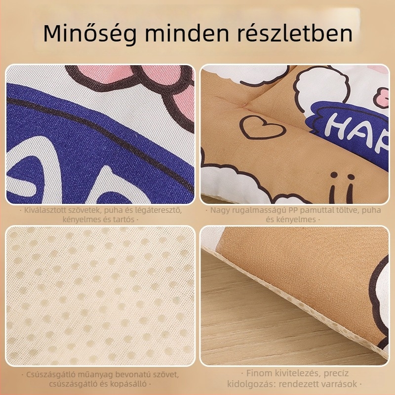 Minden évszakban használható állatpárna, lélegző, puha pamut alátét alváshoz, macska- és kutyafekhely