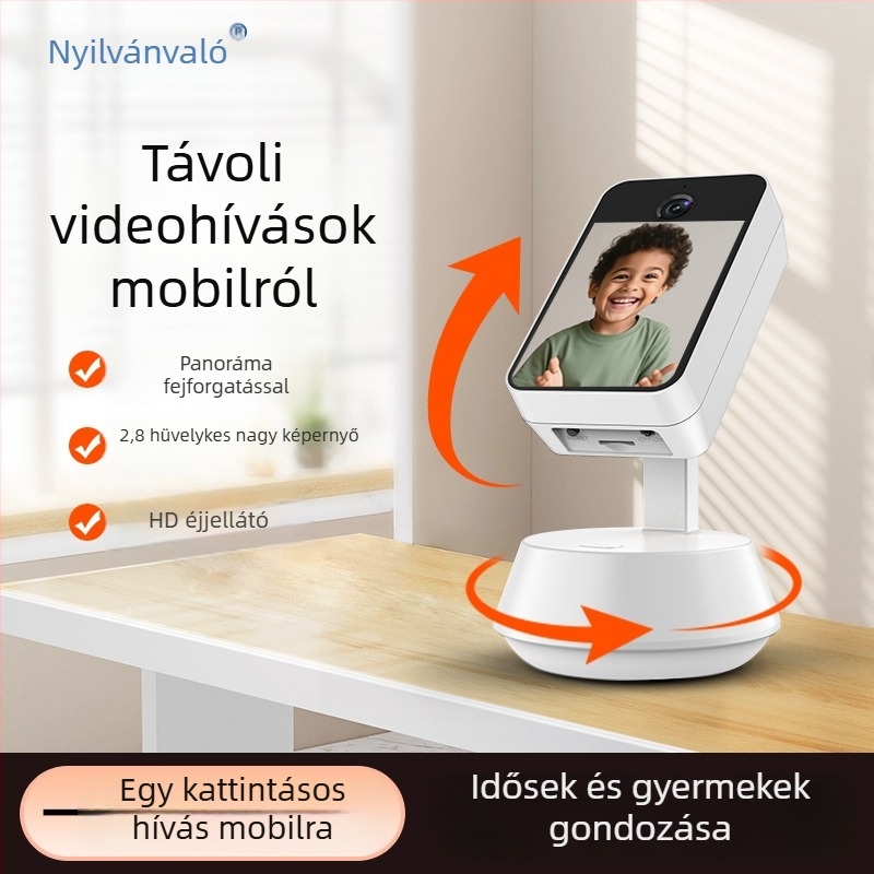 Kétirányú videóhívásos megfigyelő kamera, vezeték nélküli Wi‑Fi távoli felügyelet idős és babák számára
