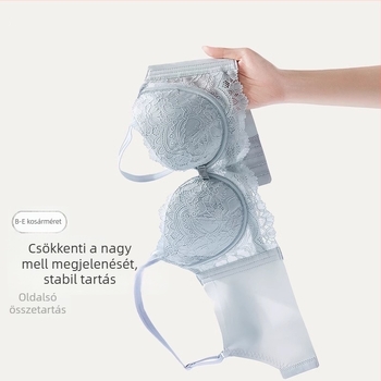Nagyméretű csipkés Push-Up melltartó, anti-sagging, puha acélgyűrűvel