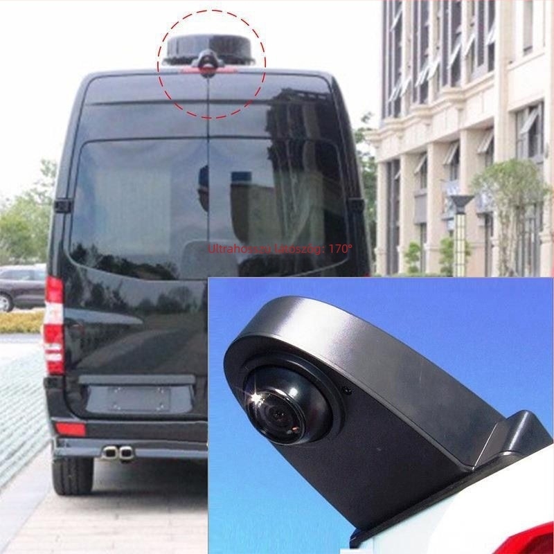 Tk80823 Univerzális magas felszerelésű féklámpa kamera lakóautókhoz és kereskedelmi járművekhez, HD hátsó nézet