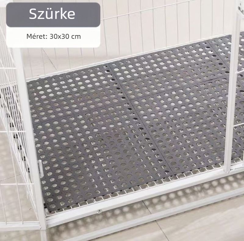 Vastagított kisállat lábpárna macska- és kutyaketrecekhez – csúszásmentes rácsos aljlemez