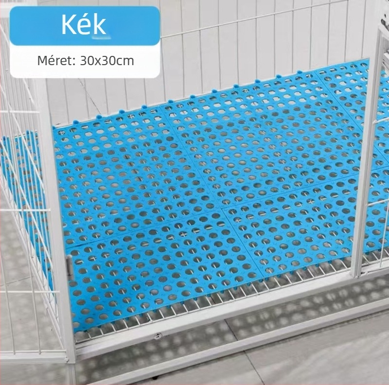 Vastagított kisállat lábpárna macska- és kutyaketrecekhez – csúszásmentes rácsos aljlemez