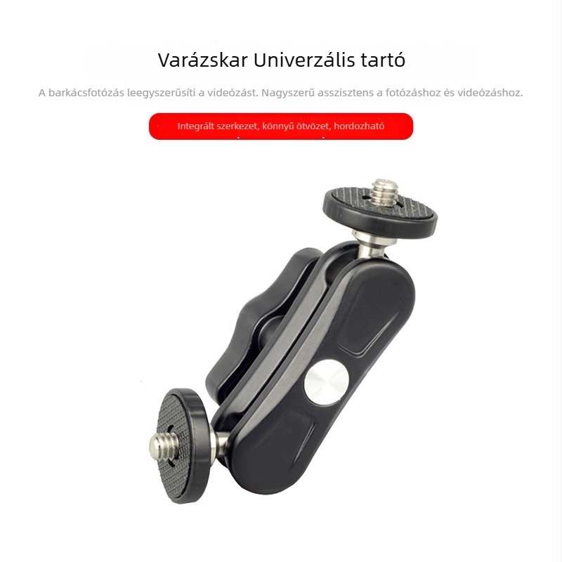 Varázskar kamera-alkatrész, rugalmas kar univerzális telefontartóval, világítás és monitor-tartó