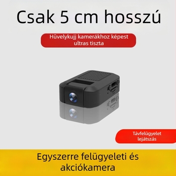 Hüvelykujjméretű Wi‑Fi kamera távoli megfigyeléshez, hordozható otthoni vezeték nélküli monitor, 1080p felvétel