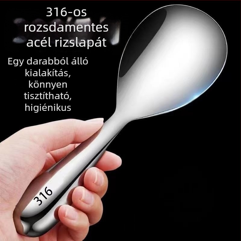 Rozsdamentes acél rizskanál, extra vastag, tapadásmentes felület, háztartási használatra, retro stílus