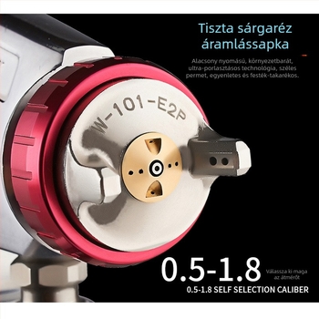 WA-101 Automata festékspray pisztoly magas atomizációval, reciprok mozgású, vonalhoz, 200-as nagy kaliber