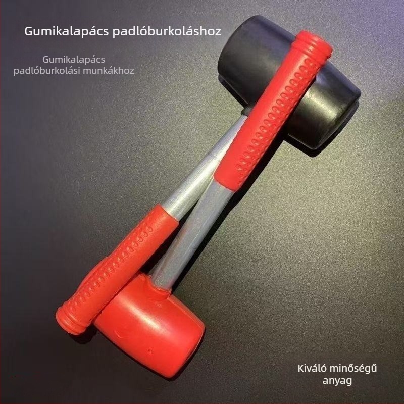 Gumi kalapács padló- és csempeburkolathoz, robusztus és robbanásbiztos.