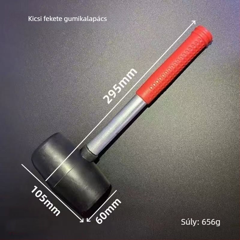 Gumi kalapács padló- és csempeburkolathoz, robusztus és robbanásbiztos.