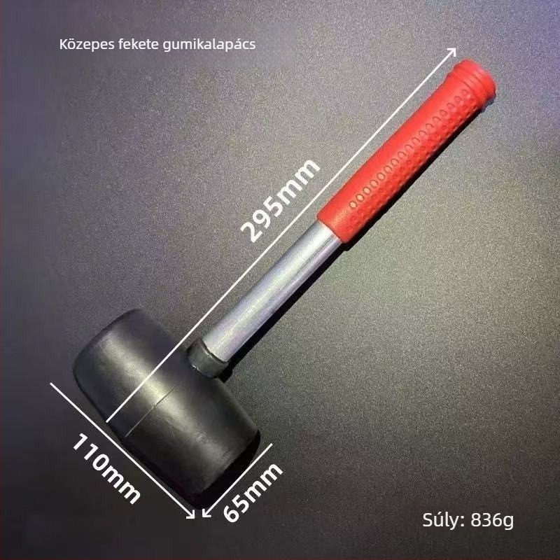 Gumi kalapács padló- és csempeburkolathoz, robusztus és robbanásbiztos.