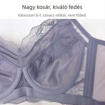 Plusz méretű melltartó vékony fazon, puha acél merevítő, teljes kosár, formázó hatás, megelőzi a lógást