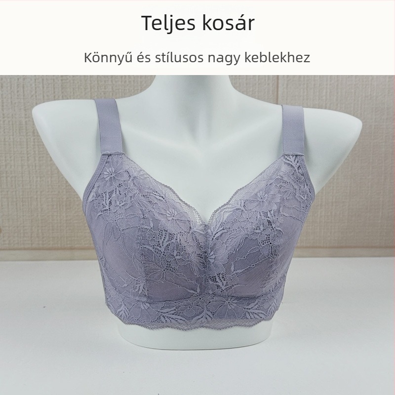 Plusz méretű melltartó vékony fazon, puha acél merevítő, teljes kosár, formázó hatás, megelőzi a lógást