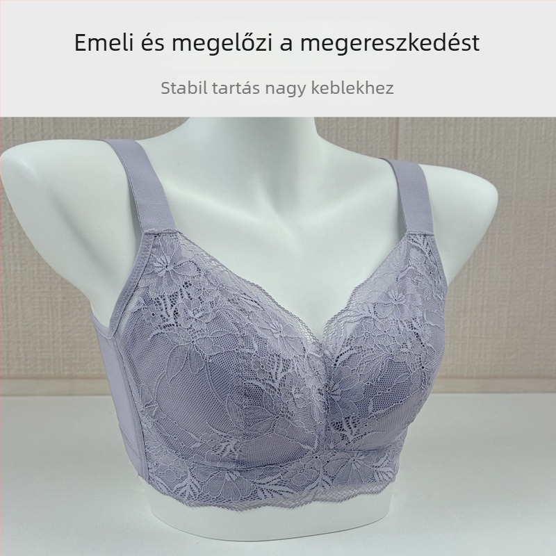 Plusz méretű melltartó vékony fazon, puha acél merevítő, teljes kosár, formázó hatás, megelőzi a lógást