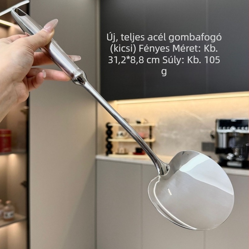316 rozsdamentes acél gomba spatula készlet – teljes acélból készült konyhai spatulák sütéshez