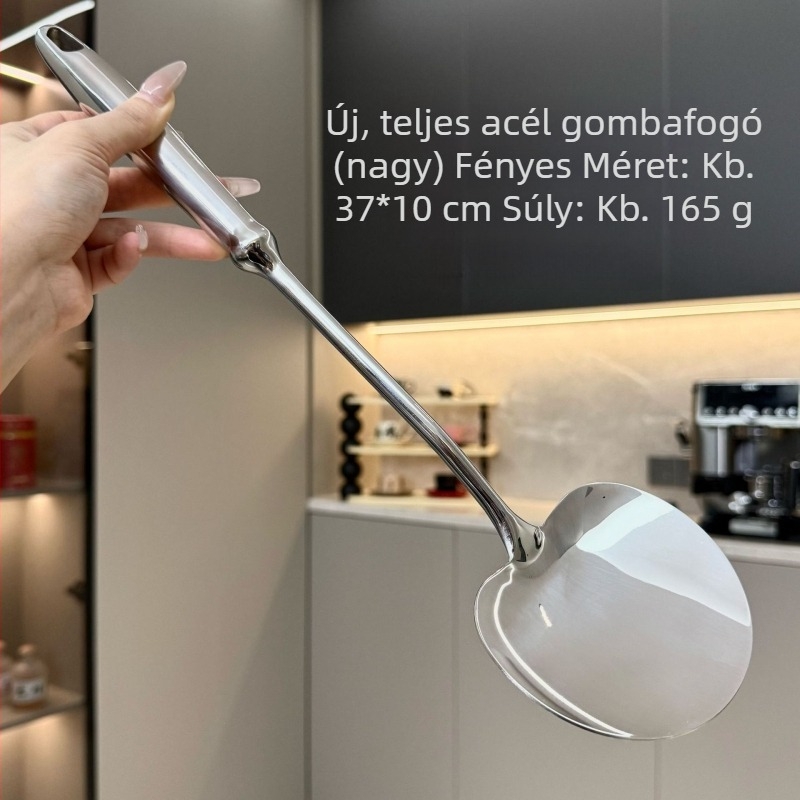 316 rozsdamentes acél gomba spatula készlet – teljes acélból készült konyhai spatulák sütéshez