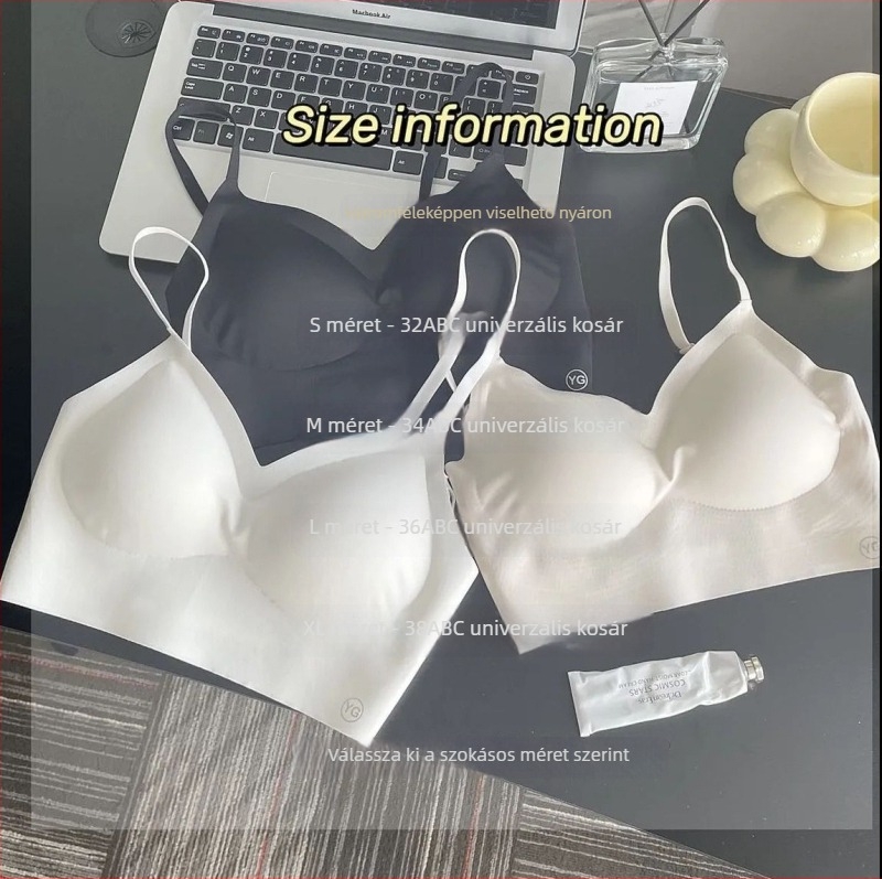 Nyári vékony U-formájú melltartó nőknek, nyitott hátsó rész, kis mellem, push-up, anti-sag, nyom nélkül
