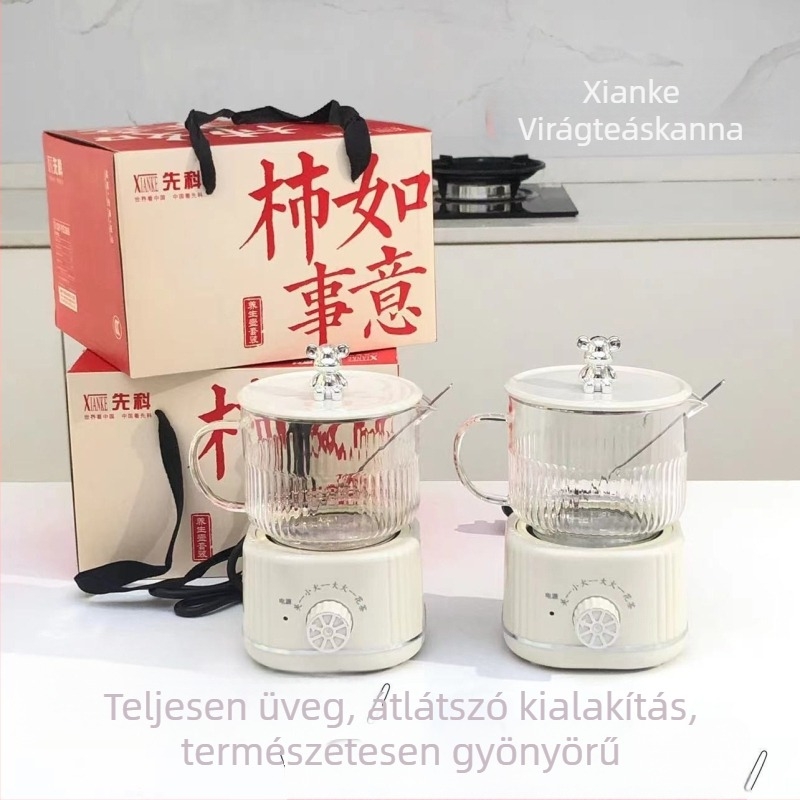 Többcélú egészség teáskanna, kompakt elektromos teáskanna iroda és otthon számára, ideális virágteához