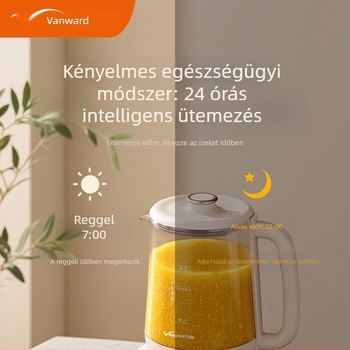 Egészség teáskanna otthonra és irodába — többfunkciós, szigetelt, teljesen automata üvegből készült teafőző gyógy- és virágteákhoz