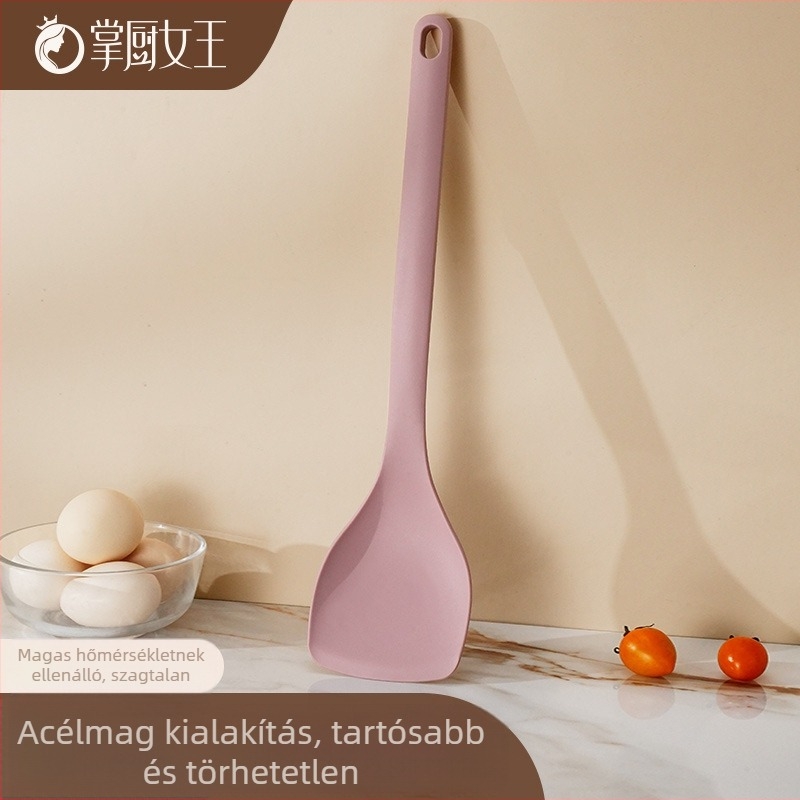 Szilikon főzőkanál és rizs spatula, hőálló, tapadásmentes, élelmiszer-minőség