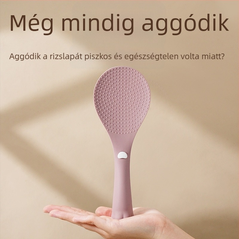 Szilikon főzőkanál és rizs spatula, hőálló, tapadásmentes, élelmiszer-minőség