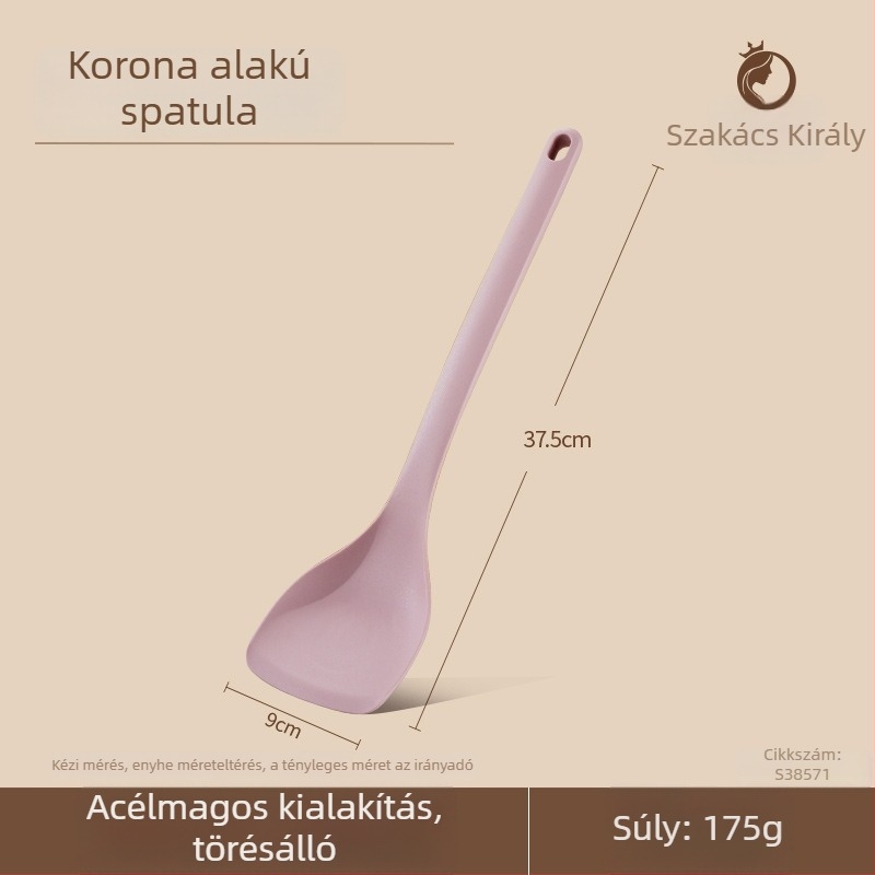 Szilikon főzőkanál és rizs spatula, hőálló, tapadásmentes, élelmiszer-minőség