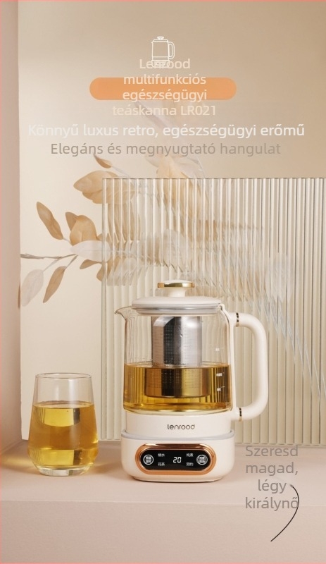 Linglu üveg elektromos vízforraló 0.8 L LR021 állítható hőmérséklettel