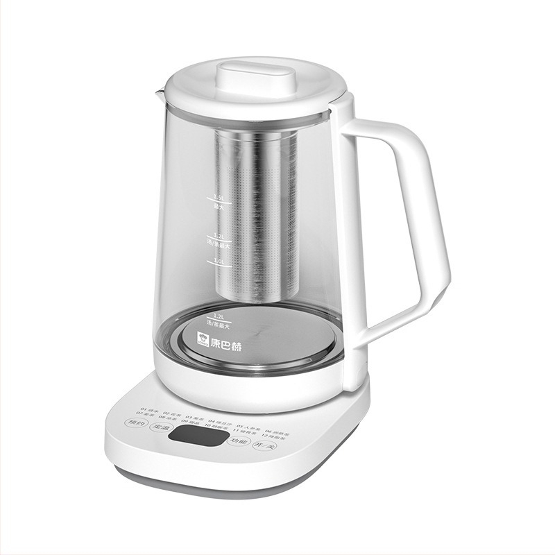 Konbach üveg egészségkanna dekokcióhoz és teához, digitális termosztáttal, érintéses vezérléssel, 1.5 L, 220V, modell Kyy-151
