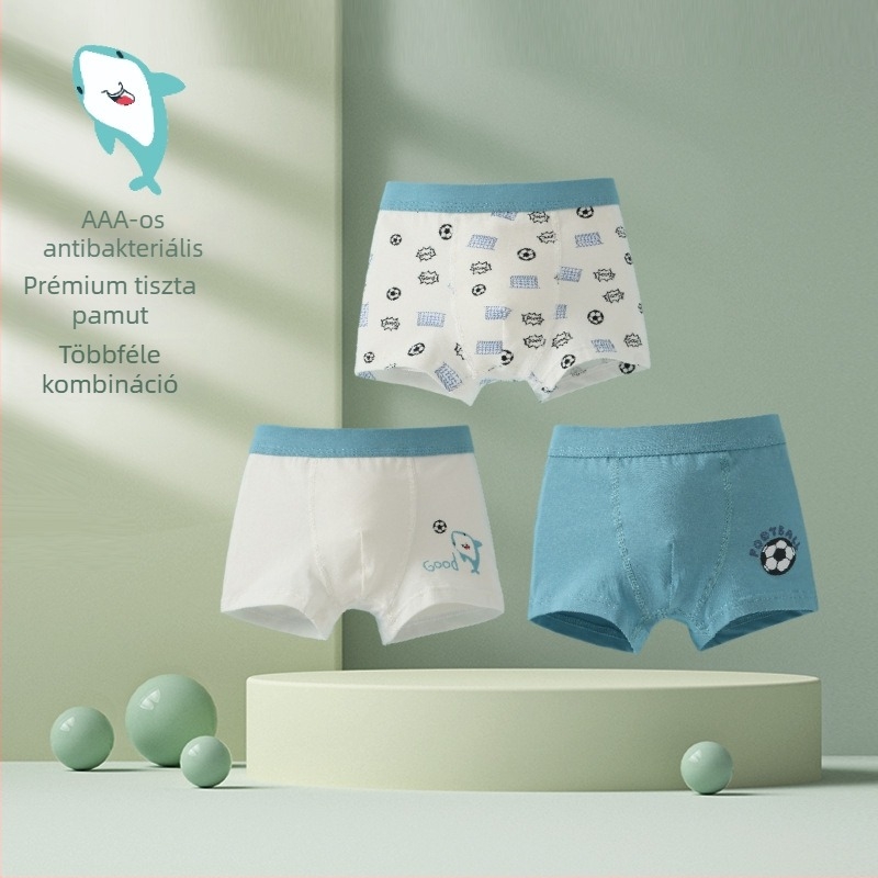 Fruit Island gyerekeknek készült pamut boxeralsó, A-kategóriás, 3–8 évesek, 100–140 cm
