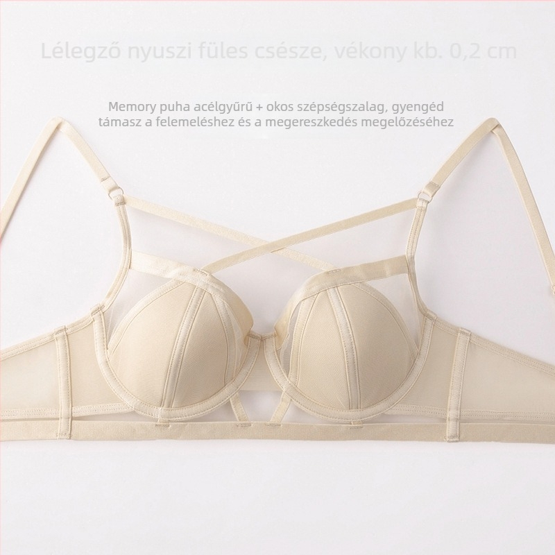 Kismellű Push-Up melltartó készlet, emelés és támasz, állítható vállpántok, szexi melltartó szett
