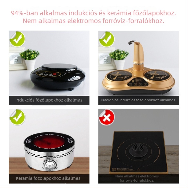 Magas hőállóságú boroszilikát üveg teáskészlet teás tálcával, sterilizálóval, bögrékkel, teáskannával, üveges edénnyel és univerzális kiegészítőkkel