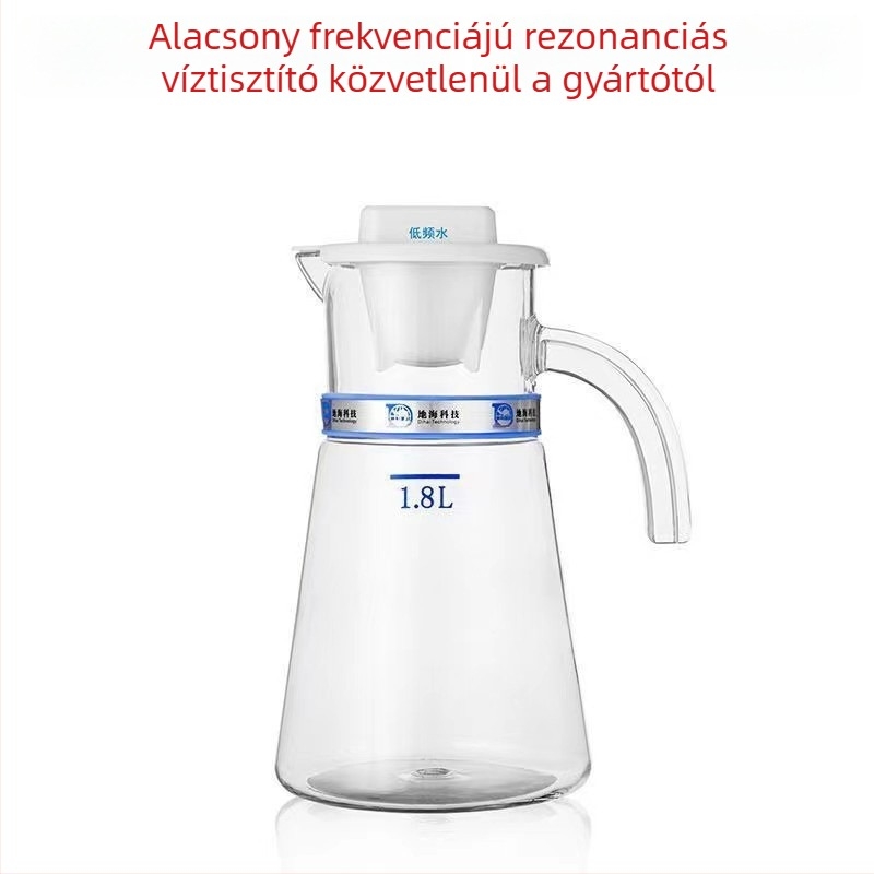 Alacsony frekvenciájú vízforraló kanna 7,8 Hz a kis molekulájú vízhez, 2,3 L kapacitás, érintéses digitális vezérlés, PC műanyag test.
