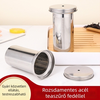 Rozsdamentes acél teafilter üveg teáskannához - szűrő tealevelekhez