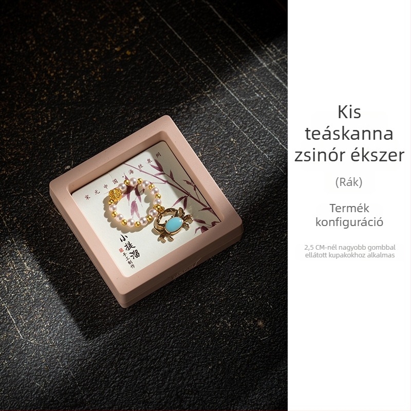 Teáskanna, teáscsésze, lótusz hüvely, kis kristály medál, kínai Zen-stílusú függő dísz, gaiwan-kiegészítő, teaceremónia kiegészítő