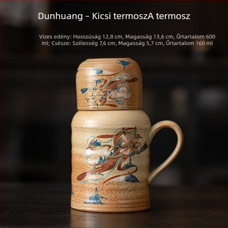 Kis kerámia Gongfu teáskanna irodai és otthoni használatra, 160 ml, teaceremónia kiegészítők, szigetelt termosz