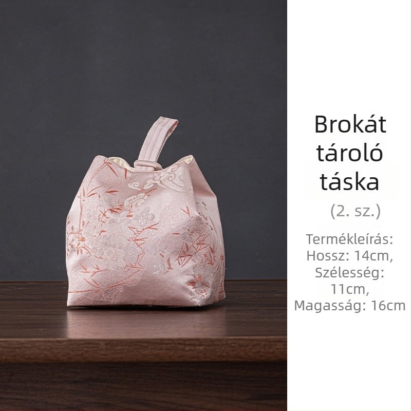 Kemping teáskészlet tároló táskával – hordozható teáskanna és két teáscsésze