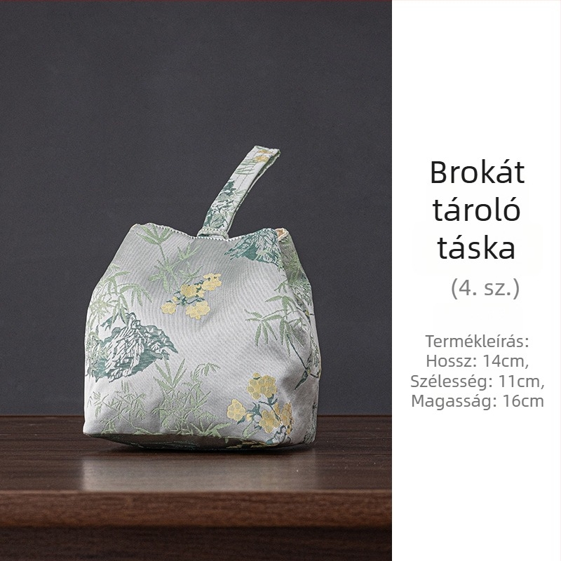Kemping teáskészlet tároló táskával – hordozható teáskanna és két teáscsésze