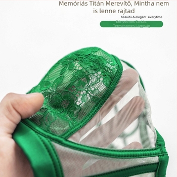 Francia stílusú könnyű csipkés melltartó nőknek, üreges dizájn, ultra vékony kosarak latex memóriahabbal, puha merevítés, légies és kényelmes, push-up