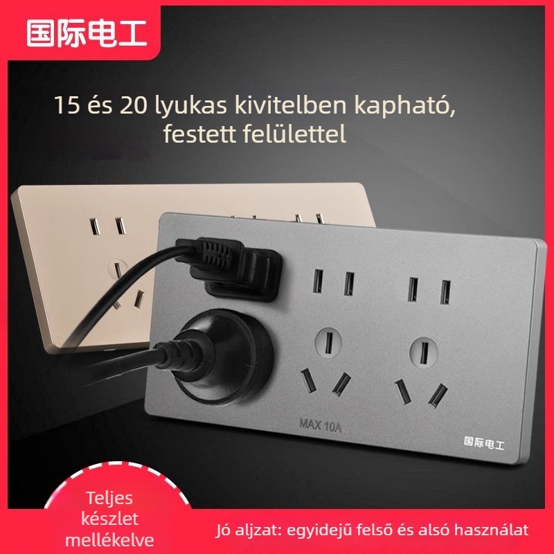 118-típusú integrált konyhai többlyukú konnektor-panel (15- és 20 lyukú)
